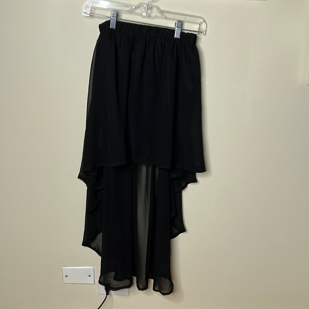 Vintage High Low Akira Black Skirt